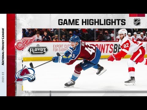Detroit Red Wings vs Colorado Avalanche | December 10, 2021 | Game Highlights | NHL Regular Season