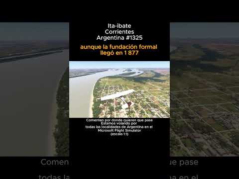 Ita ibate, Corrientes desde el Microsoft Flight Simulator #itaibate #corrientes #msfs #argentina