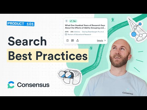 How to get the best search results in Consensus