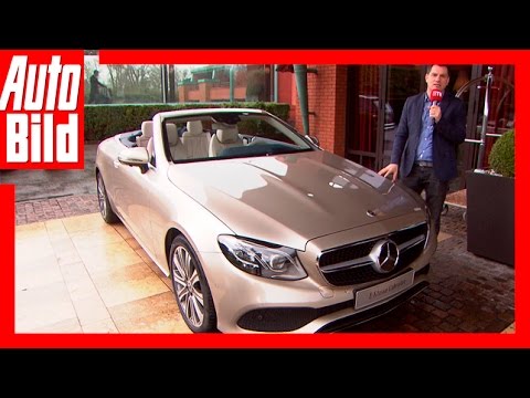 Mercedes E-Class Cabriolet (Geneva 2017) - Seat test in the all-season convertible / Review