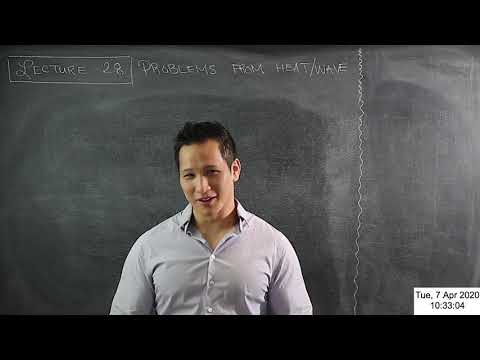 MA20223 Vectors & PDEs Lecture 28: Solving the heat equation on a disc