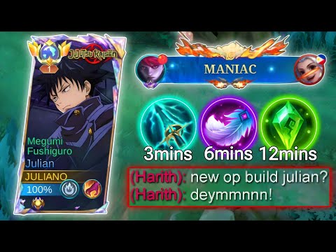 23 KILLS, MANIAC! TRY THIS NEW META JULIAN TRUE DAMAGE BUILD 2025 (recommended build) - MLBB