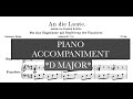 An die Laute (Schubert) D Major Piano Accompaniment and Vocal Guide - Karaoke