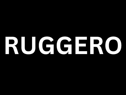How to Pronounce "Ruggero'' in English language? |How to say Ruggero?|