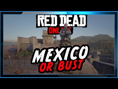 Part of a video titled STILL WORKING How to get to MEXICO in Red Dead Online (2021)