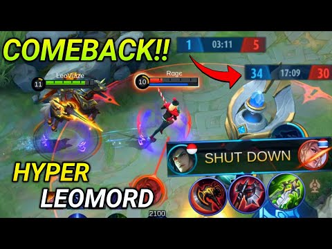 Leomord Hyper Epic Comeback!! | Hyper Leomord VS Hyper Lancelot Gameplay - MLBB