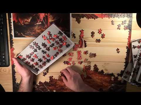 Cobble Hill - Dragon's Lair, 1000 pcs jigsaw puzzle time lapse