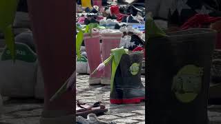 Amsterdam memorial displays 20,000 shoes honoring killed Palestinian children, journalists