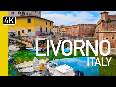 Tuscany's 'Little Venice' | 4k Walking Tour through Livorno, Italy Cruise Port