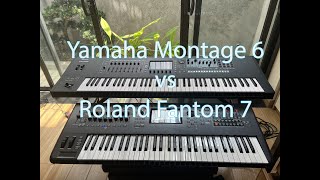 Yamaha Montage 6 vs Roland Fantom 6 Comparision