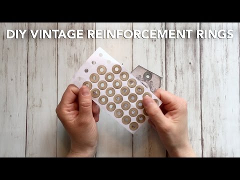HOW TO MAKE Vintage Reinforcement Rings for pennies | TUTORIAL