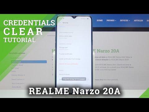 Delete All Licenses - REALME Narzo 20A & Reset Credentials