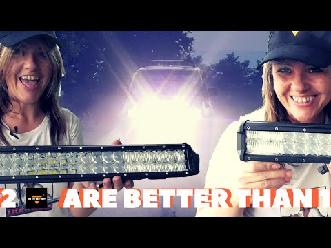 2 LED light bars are better than 1! how to install led bar AUXBEAM [ITA/ENG]