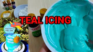 How to make color TEAL icing using Whippit