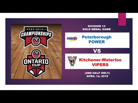 OBA DIVISION 12 GOLD MEDAL GAME, 2ND HALF ONLY