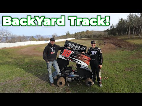 Running The Outlaw Kart On The BackYard Track!