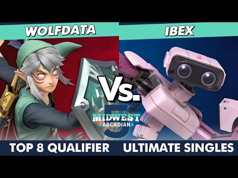 Midwest Arcadian 5 Top 12 - Wolfdata (Link) Vs. IBEX (R.O.B.) SSBU Ultimate Tournament