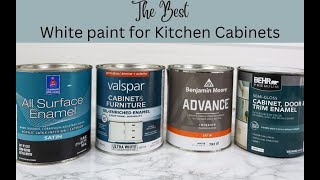 Best WHITE PAINT for Kitchen Cabinets- 4 product tested