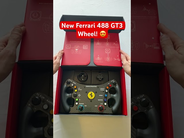 Vídeo relacionado con Thrustmaster Ferrari 488 GT3 Wheel Add-On - Volante de Carreras (Placa de Fibra de Carbono, 31 cm, 11 Botones, Levas Magnéticas, Compatible con PS5, Xbox y PC, Licencia Oficial Ferrari)