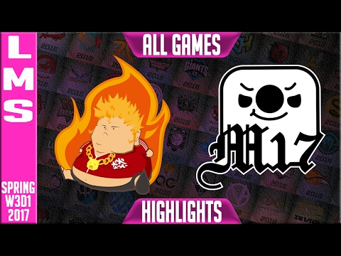 Fireball vs Machi 17 Highlights All Games - LMS W3D1 Spring 2017 - FB vs M17 (NO ENGLISH)