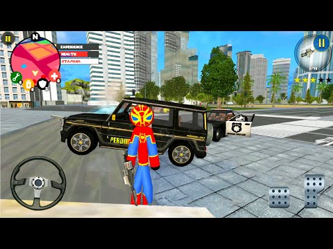 Spider Hero 2022 Car Driving And Escape From Police - Android Gameplay