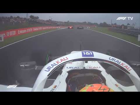 Unseen Onboard: Sergio Perez and Mick Schumacher collide on Lap 1