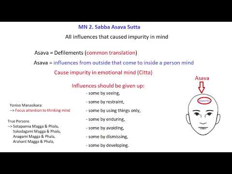 MN 2 All Influences or Defilements | SabbAsava Sutta Majjhima Nikaya Pitaka Buddha's Teaching Asava