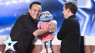 Puppet Patsy May sings Dream a Little Dream | Britain&#39;s Got Talent 2014