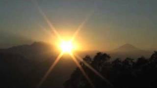 El solsticio de invierno desde la pirámide del Cerro de la Estrella