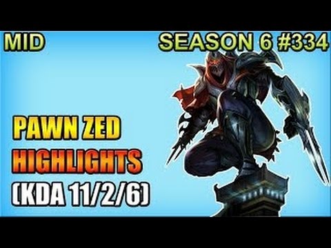 EDG PawN - Zed vs AHQ Westdoor SWAIN - Mid - Patch 6.11  - KR SoloQueue Replay Highlights