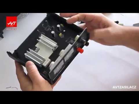 AVTZASILACZ - Regulowany zasilacz uniwersalny 1,2...13,5V/1A