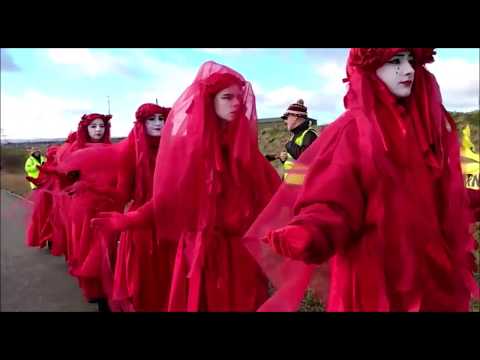 The Red Rebel Brigade of Extinction Rebellion