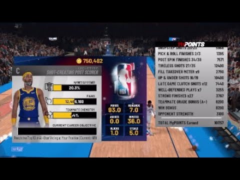 BEST REP METHOD IN MYCAREER ! 90-110K MYPOINTS AFTER PATCH !
