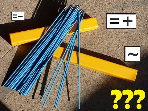 Observe polarity of stick electrodes