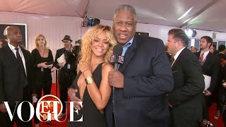 Andre Leon Talley on the Grammy's Red Carpet