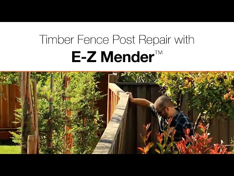 Timber Fence Post Repair is Easy with the E-Z Mender™