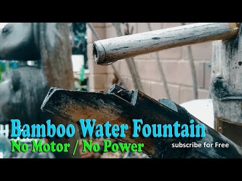 Bamboo Water Fountain - Relax  and enjoy life