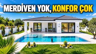 Merdivensiz Bir Hayat İsteyen İçin Tek Katlı Villa (D-259)