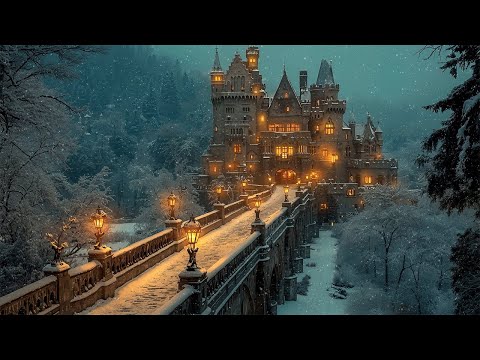 Stroll Through a Fairytale Victorian Castle | Dark Academia Winter Ambience for Study & Reading