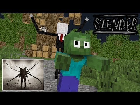 Monster School : SLENDERMAN HORROR GAME CHALLENGE - Minecraft Animation