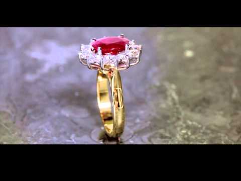 360 Video Spin of Diamond Ruby Ring - Jewelry & Product Photography