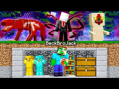 BeckBroJack - We FOUND New SCP Creatures in MINECRAFT! (scary)