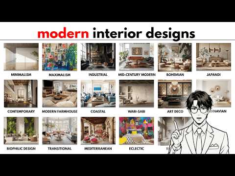 Every Modern Interior Design Style Explained in One Video.