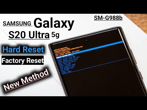 Samsung Galaxy S20 Ultra Hard Reset | How To Factory Reset Samsung S20 Ultra 5g