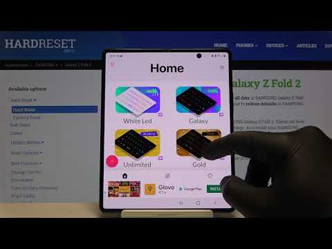 How to Download and Install Led Keyboard in Samsung Galaxy Z Fold 2 – Animated Keyboard