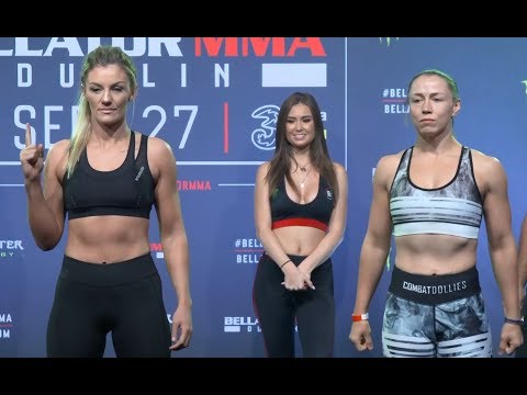 Leah McCourt vs. Kerry Hughes - Weigh-in Face-Off - (Bellator 227: Henderson vs. Jury) - /r/WMMA