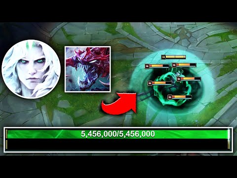WHEN VIEGO HITS 5 MILLION HP AND TANKS FOUNTAIN (CRAZY BUG) - League of Legends