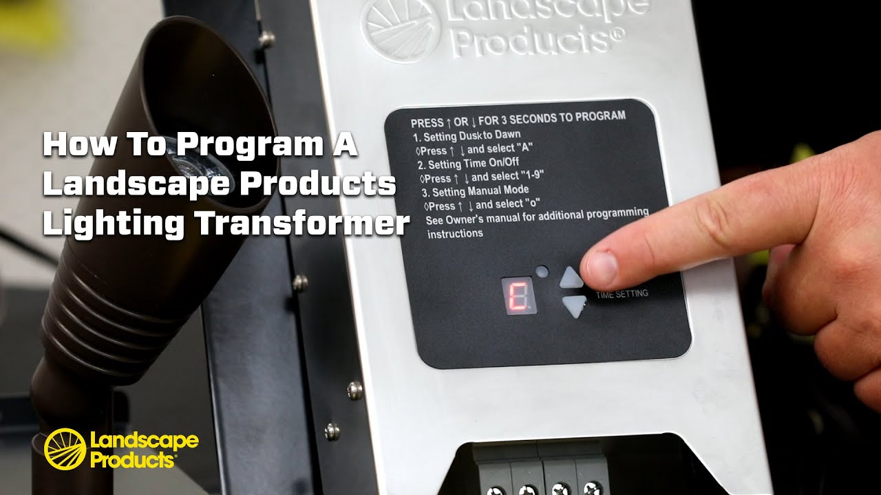 How to Program a Landscape Products Lighting Transformer