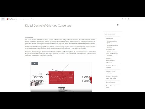 Digital Control of Grid-Tied Converters | Course Overview
