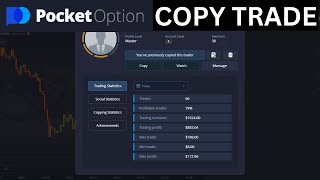 HOW TO COPY TRADE / SOCIAL TRADE WITH POCKET OPTION BROKER || TRADING